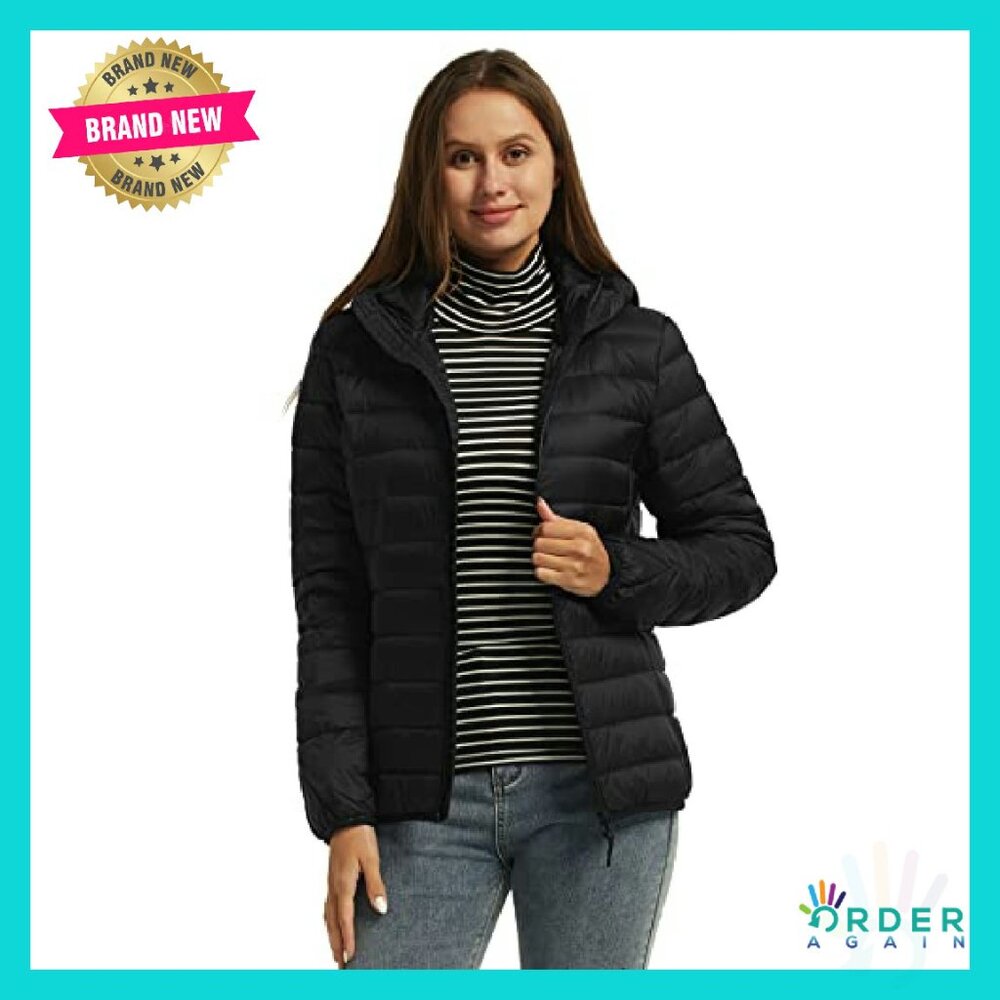 Ultra Lightweight Packable Down Puffer Jacket Hoo… - image 3